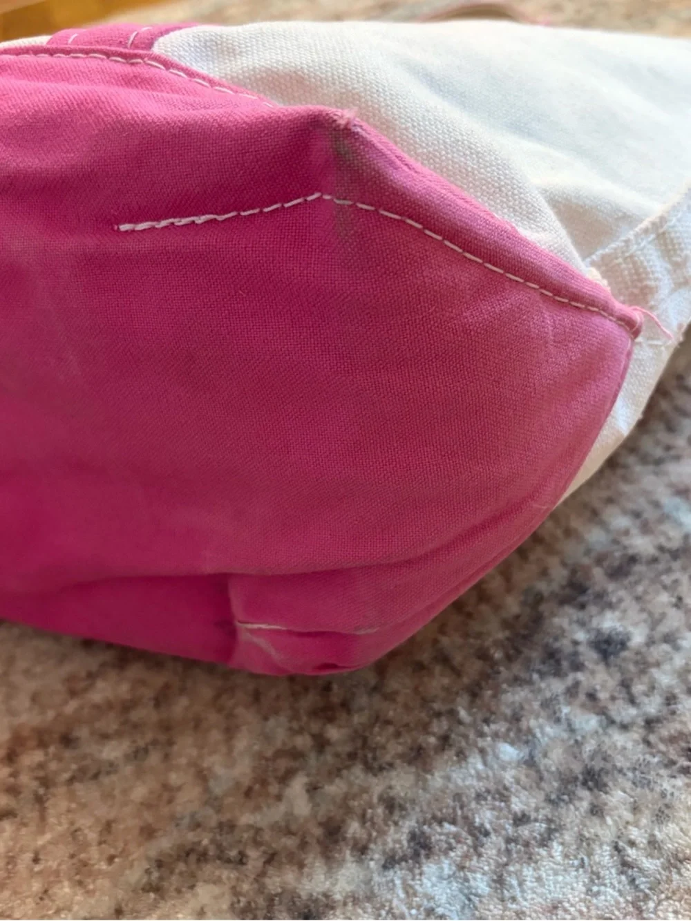 LL Bean Boat & Tote small pink open top pocket